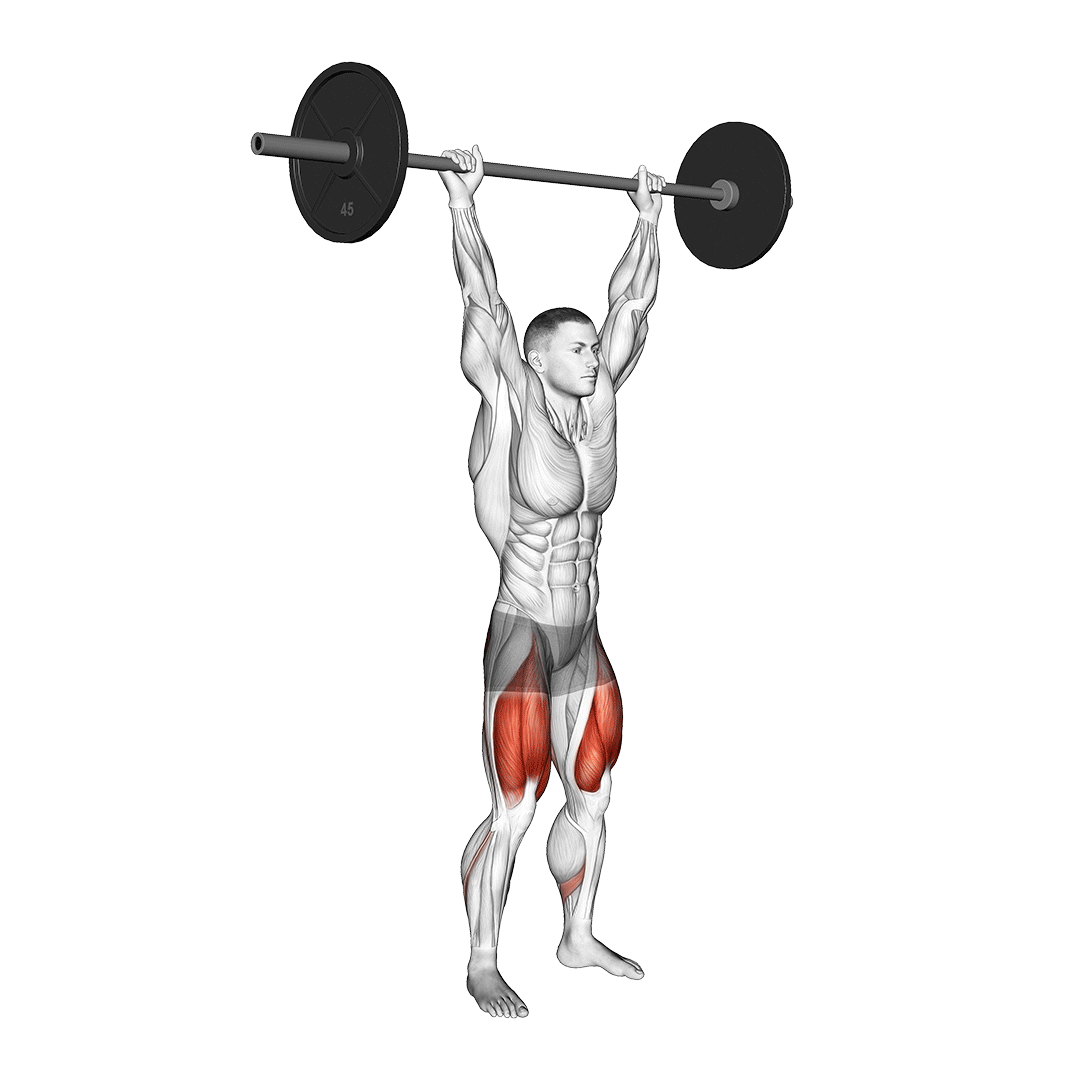 اسکوات بالای سر (Barbell Overhead Squat) — حرکت کل بدن (آموزش تصویری)