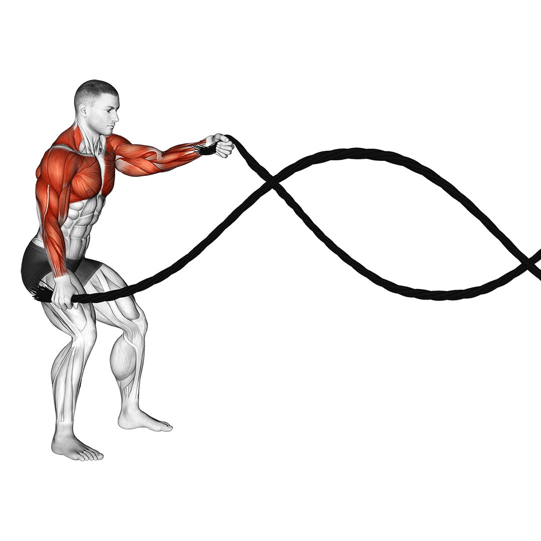 طناب بتل روپ (Battle Ropes) — حرکت هوازی (آموزش تصویری)