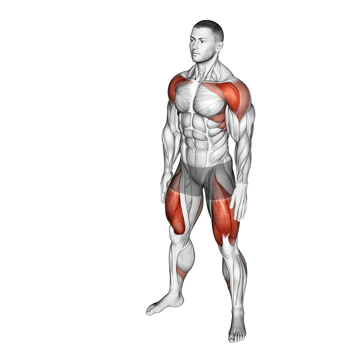 اسکوات با وزن بدن (Bodyweight Squat 2) — حرکت چهارسر (آموزش تصویری)