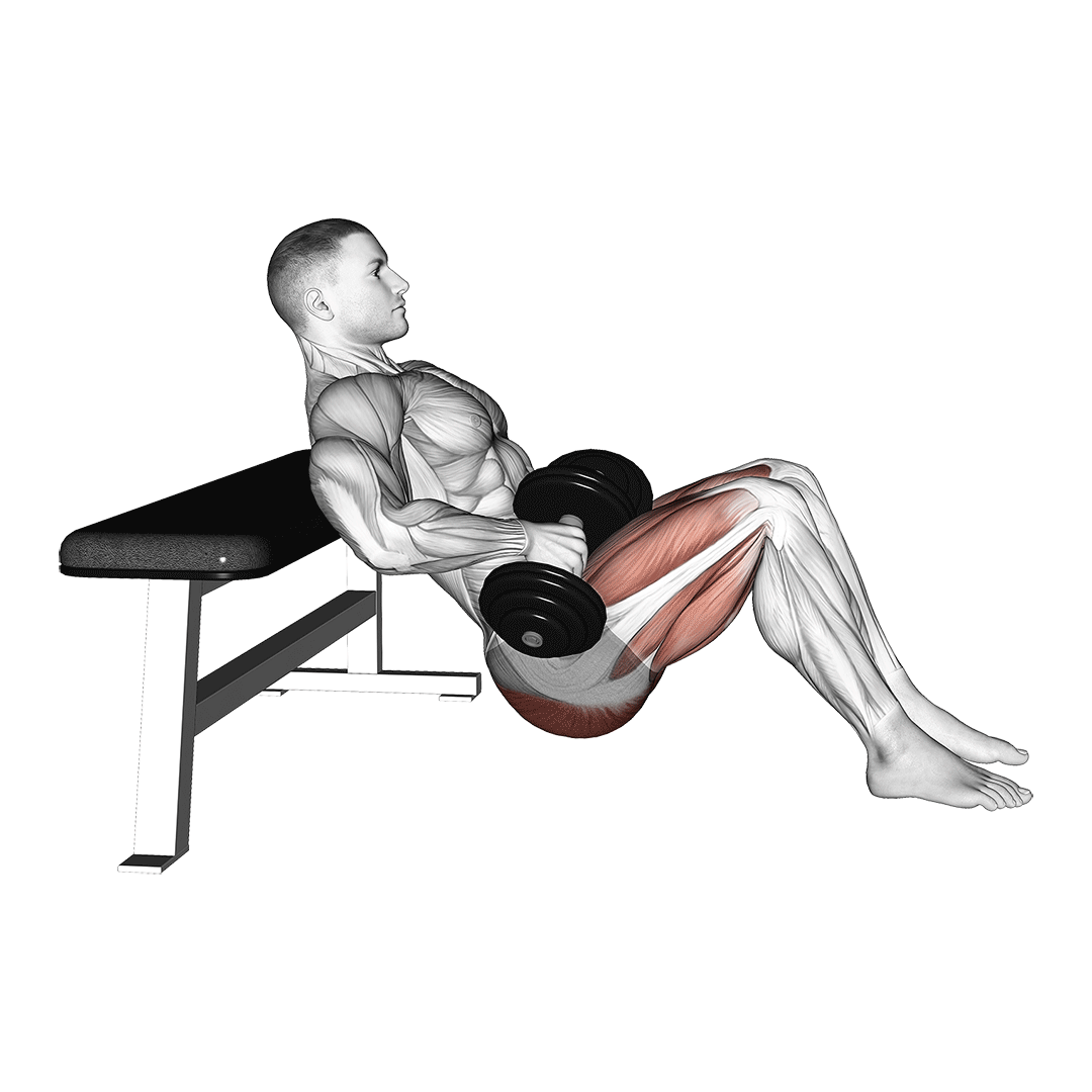 هیپ تراست دمبل (Dumbbell Hip Thrust) — حرکت باسن (آموزش تصویری)