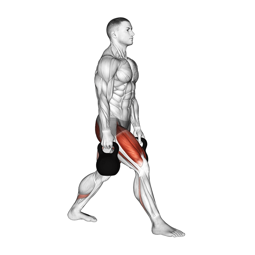 اسکوات اسپیلیت کتلبل (How To Do A Kettlebell Split Squat) — حرکت چهارسر (آموزش تصویری)