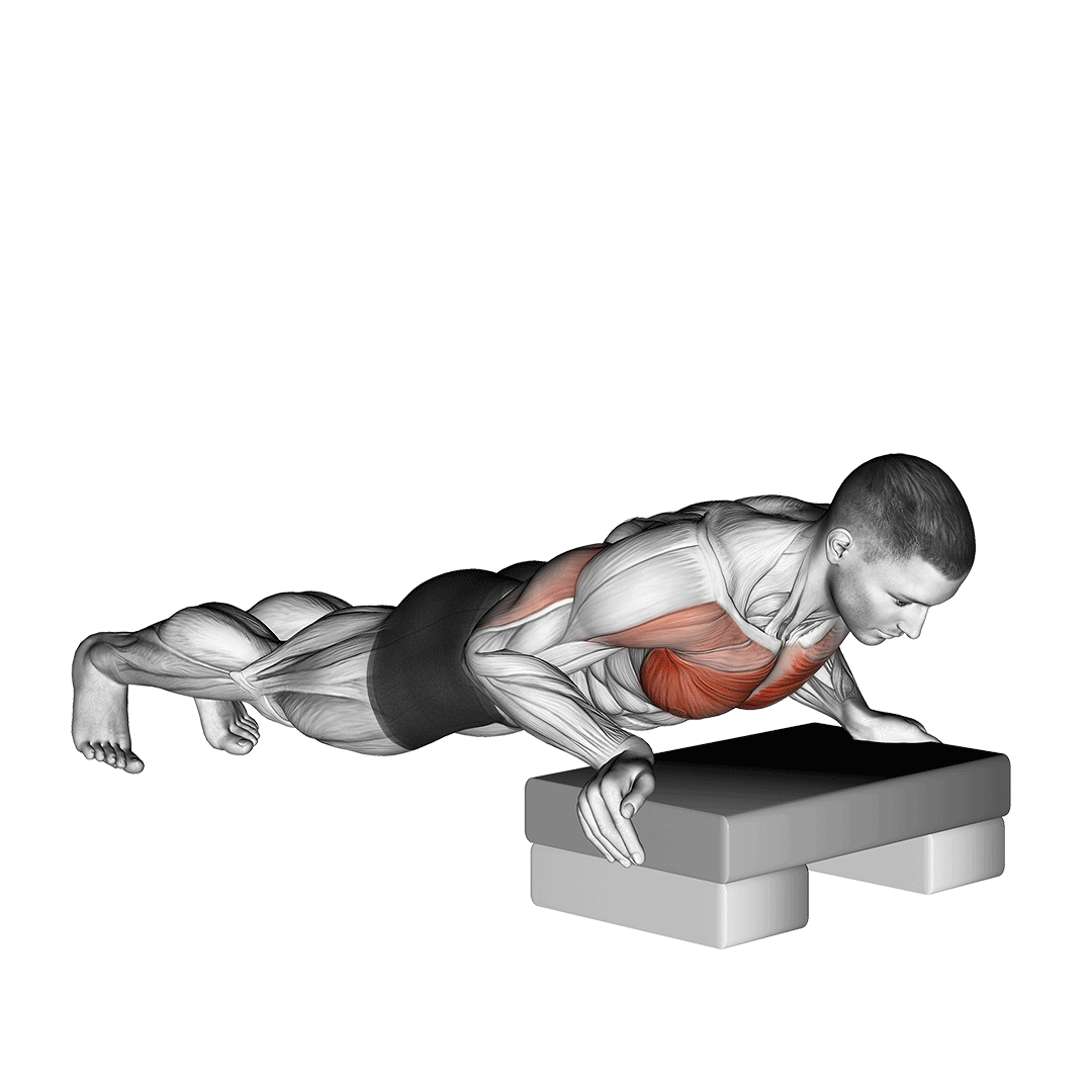 شنا سوئدی شیب‌دار (Incline Push Up) — حرکت سینه (آموزش تصویری)