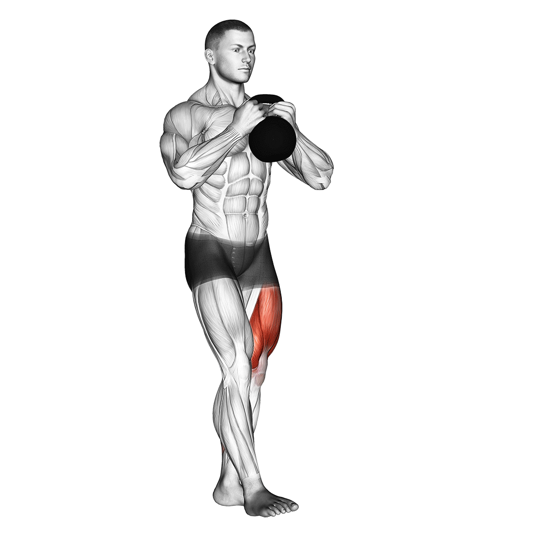 اسکوات تکپا کتلبل (Kettlebell Pistol Squat) — حرکت چهارسر (آموزش تصویری)