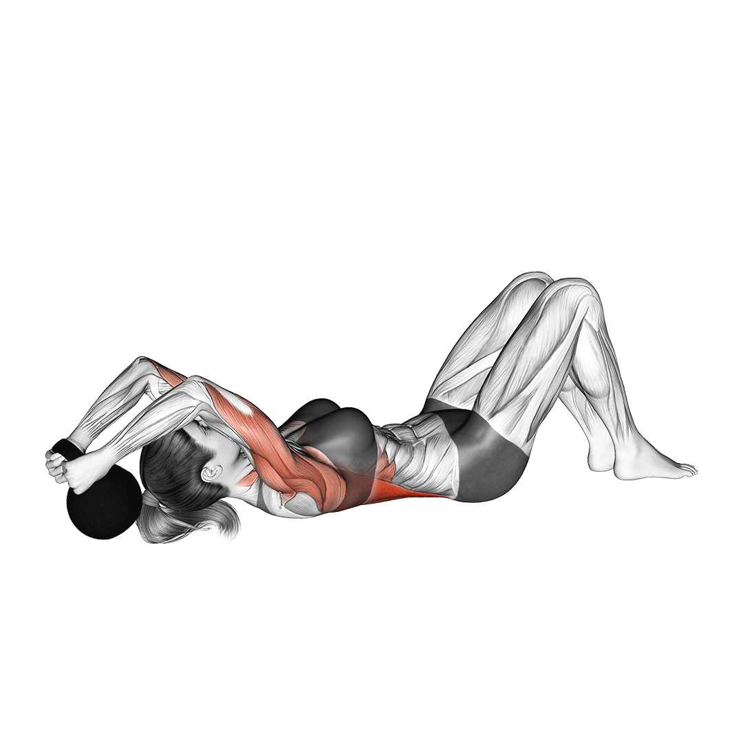 پولاور کتلبل (Kettlebell Pullover) — حرکت زیربغل (آموزش تصویری)