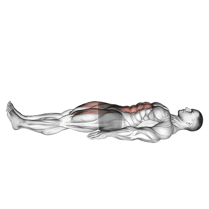 نگه داشتن پا خوابیده (Lying Leg Raise Hold) — حرکت شکم (آموزش تصویری)