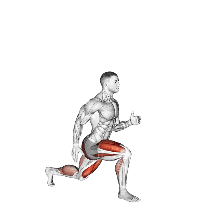 لانژ قدرتی (Power Lunge Movement) — حرکت چهارسر (آموزش تصویری)