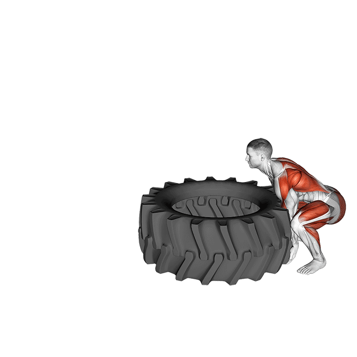 غلت دادن لاستیک (Tire Flip) — حرکت کل بدن (آموزش تصویری)